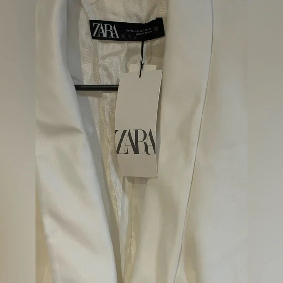 Zara Women's Cream Blazer Jacket - Picture 4 of 6